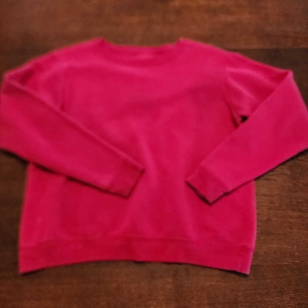 Bright pink sweatshirt